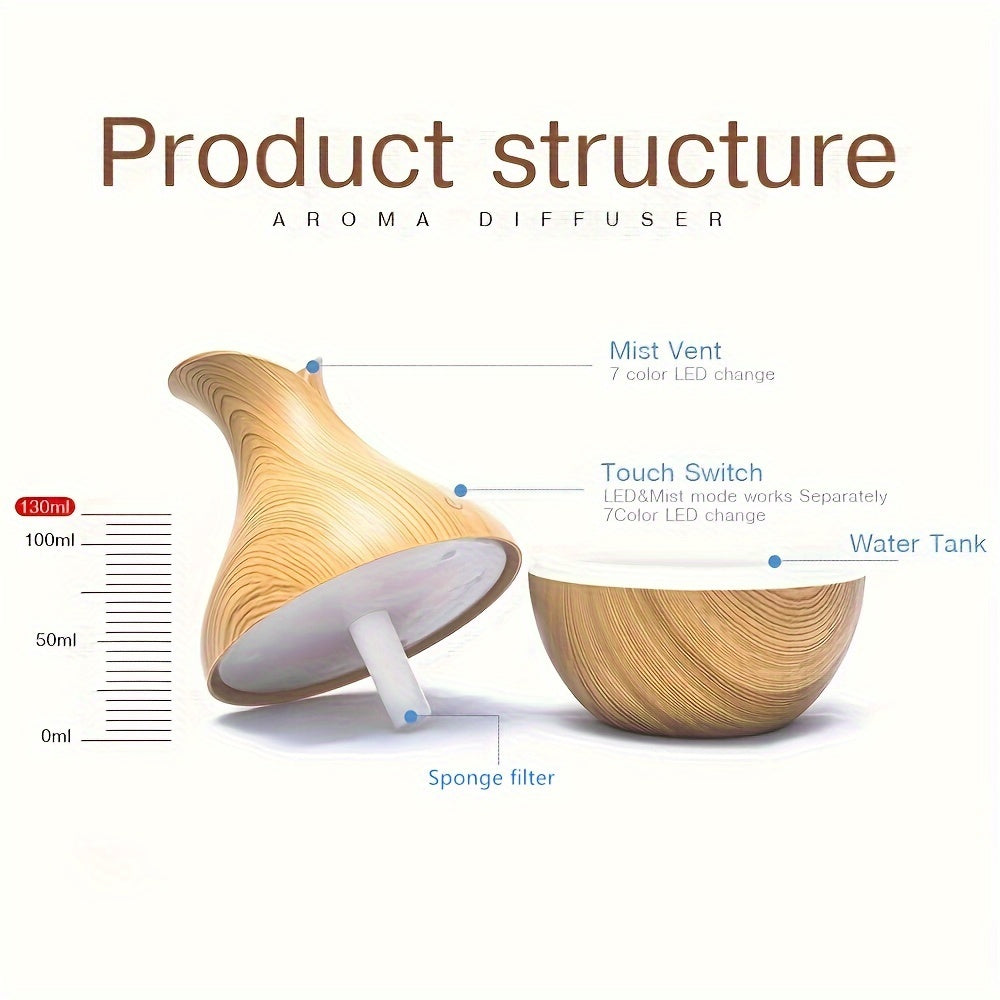 Humidificador de cerámica de 130ml para decoración del hogar Blanco