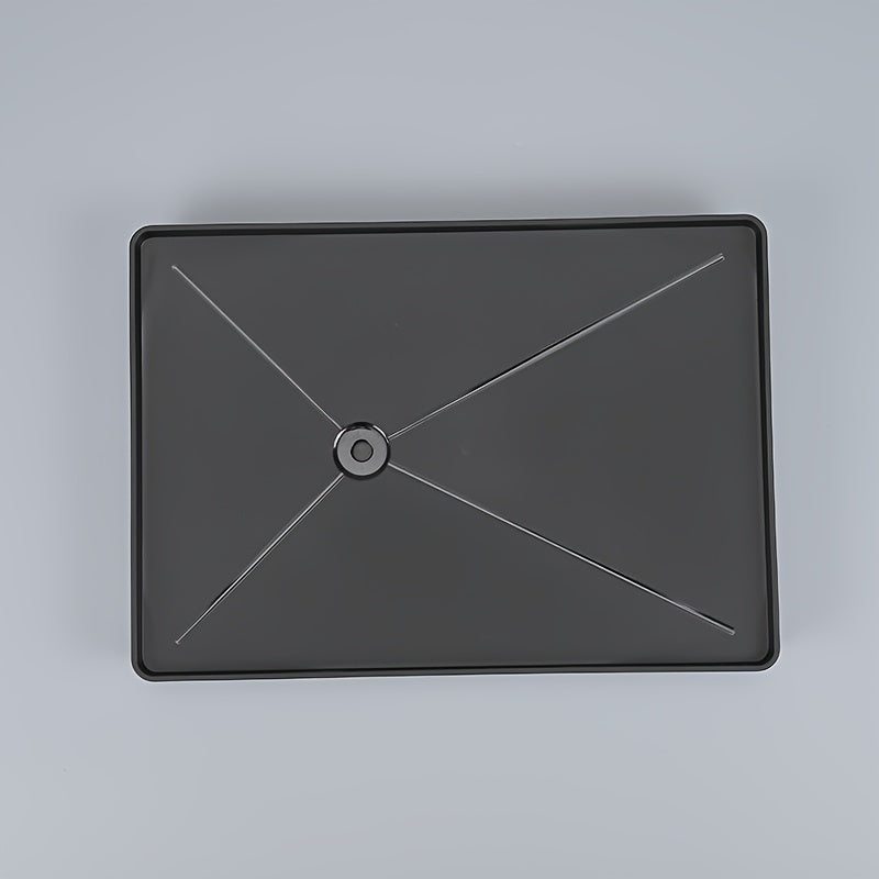 Black Kitchen Tray with Sink Drain Dishwasher Safe Moisture Resistant