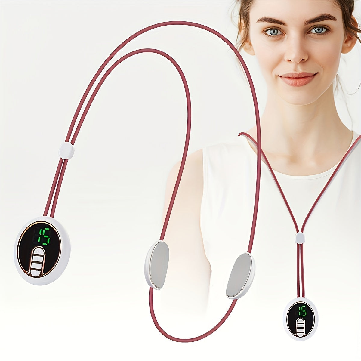 Unisex Portable USB Rechargeable Cervical Neck Massager with Adjustable Strength