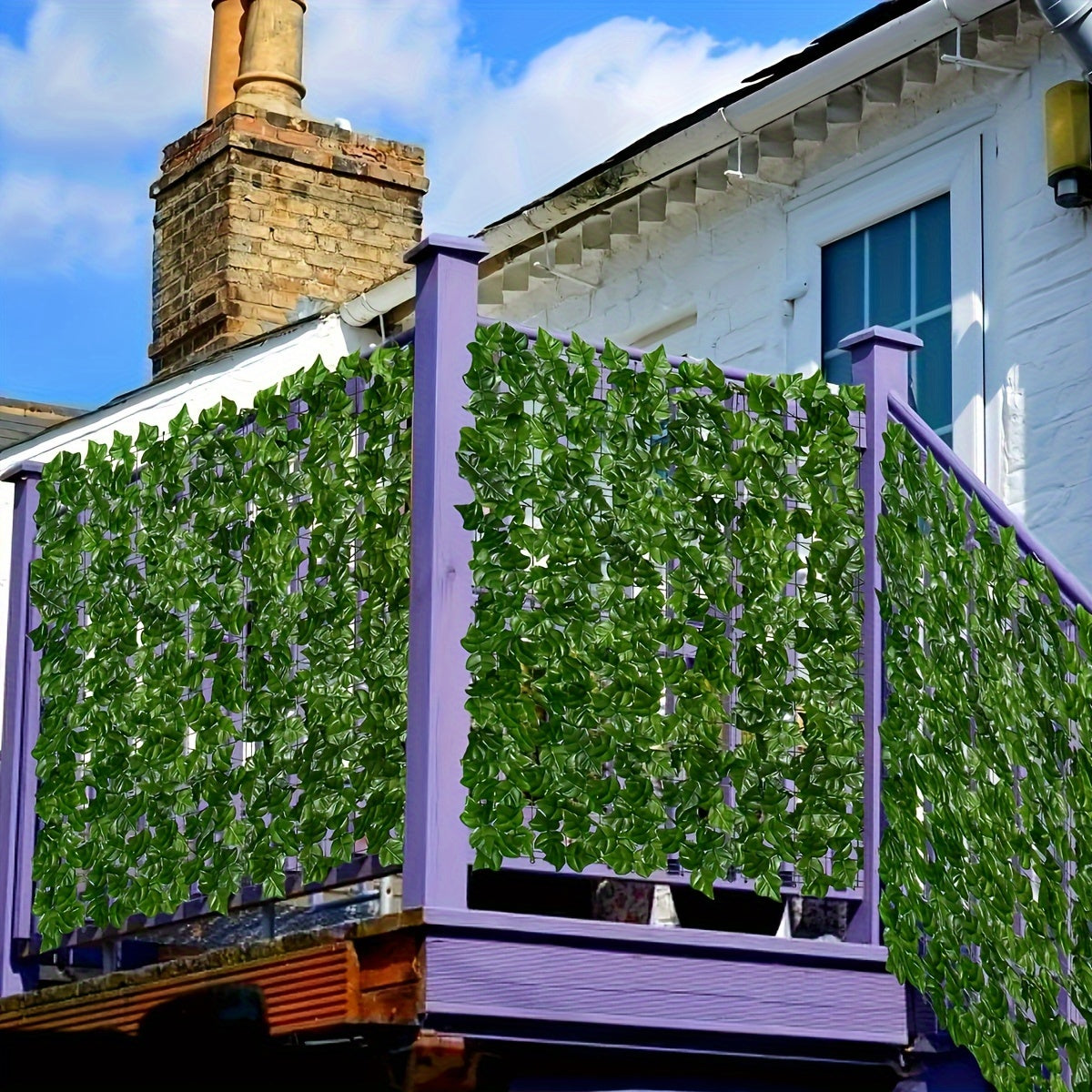 UV-Resistant Artificial Ivy Privacy Screen for Outdoor Gardens Fences 299.72cm x 99.06cm