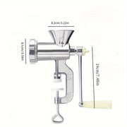 Manual Meat Grinder Hand-Crank Sausage Maker with Staining Jar for Home Use