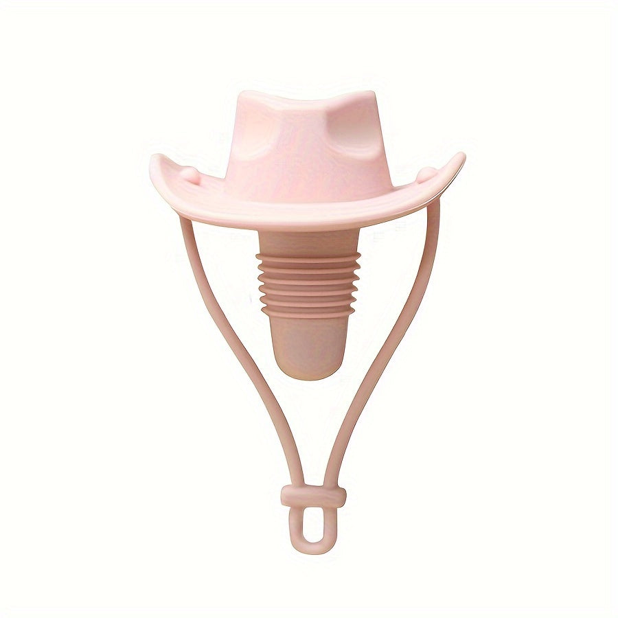 Silicone Cowboy Hat Bottle Sealer for Spirits and Holiday Celebrations