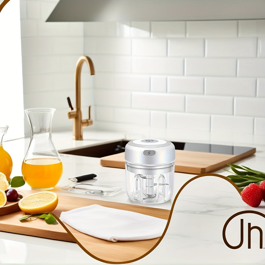 Elektr mini oziq-ovqat protsessori USB go'sht maydalagich sarimsoq maydalagich oziq-ovqat uchun zanjabil sabzavotlar