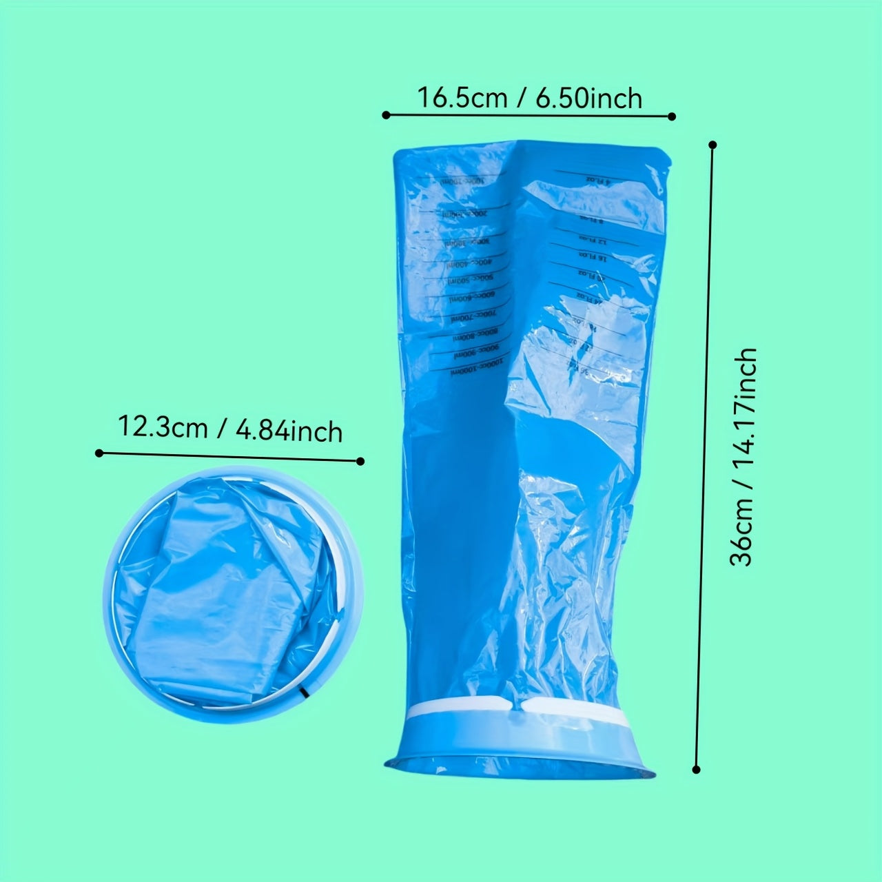 10-Pack Portable Vomit Bags for Travel, Adults and Pregnant Women, Leak-Proof