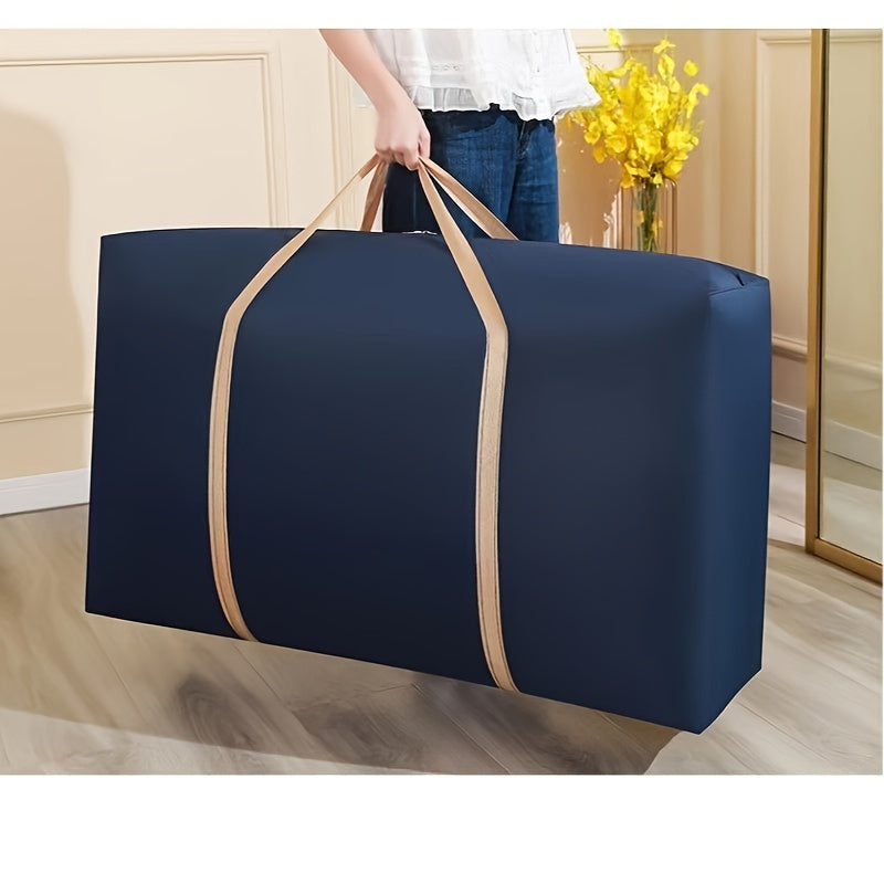 Extra Large Heavy Duty Storage Bag with Zipper Handles for Moving and Organization