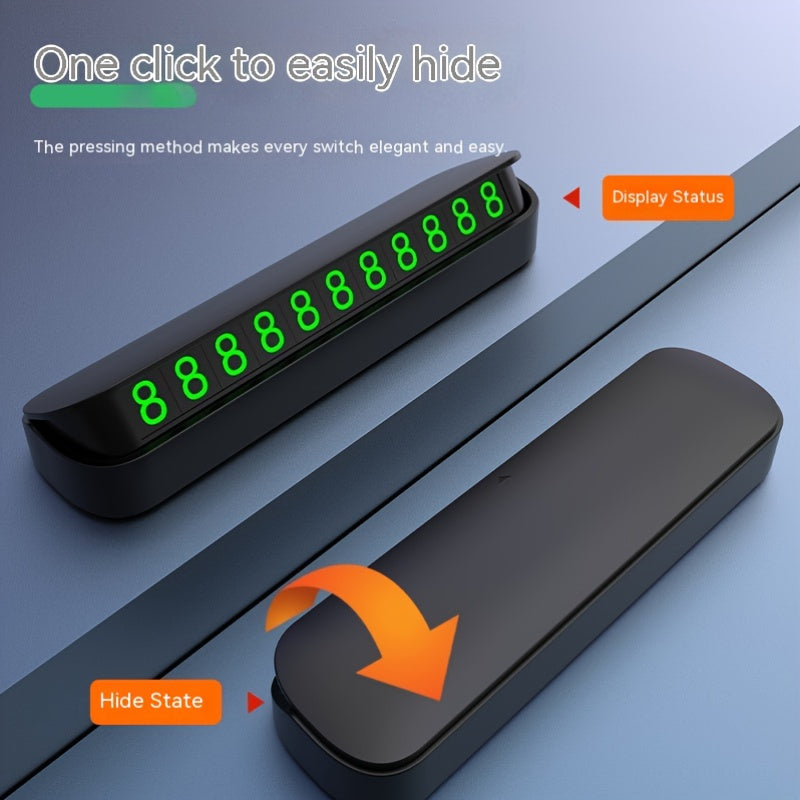 Vaqtinchalik to'xtash raqami yashirin harakatlanayotgan avtomobil raqami ko'p funktsiyali