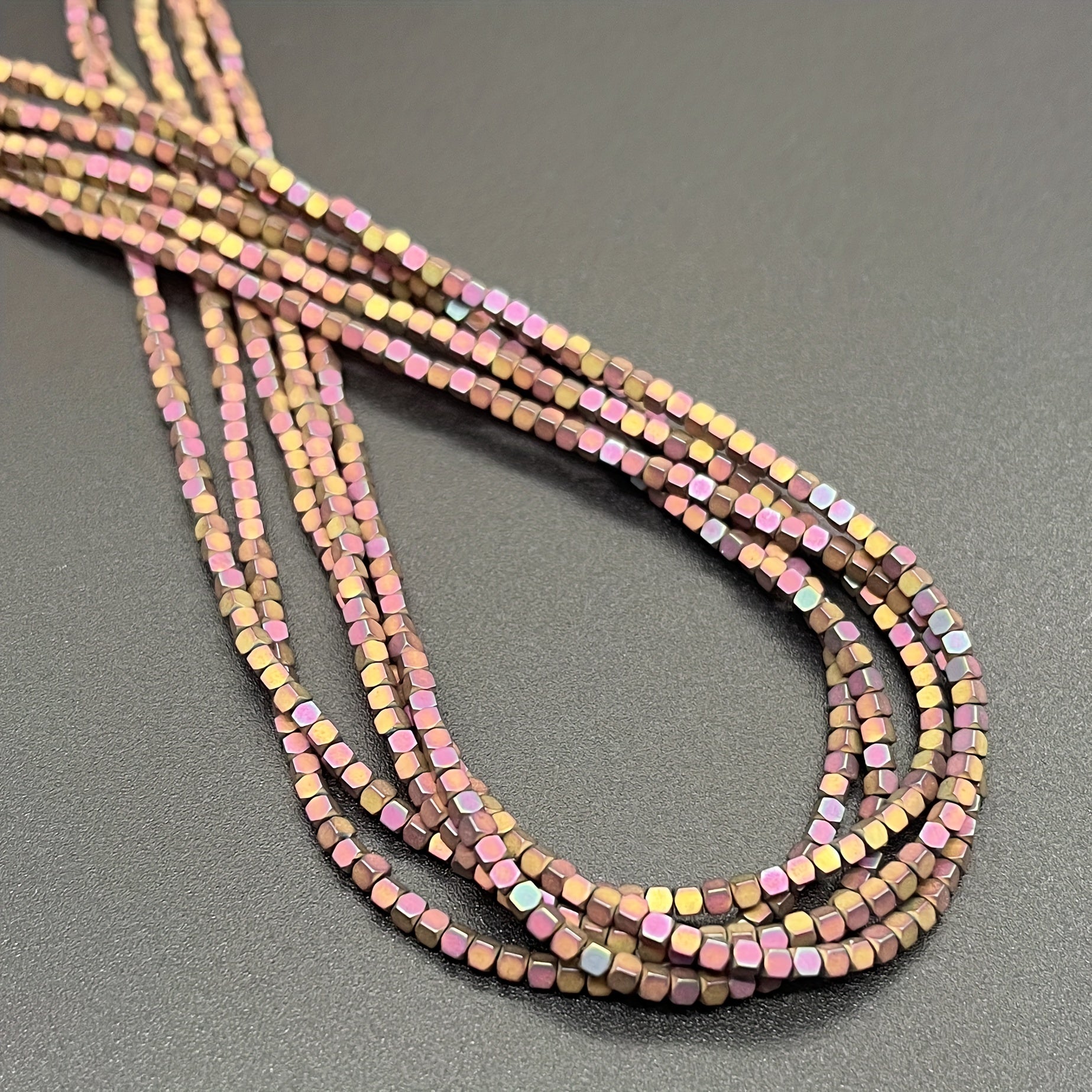 Hematite Small Square Beads 2/3mm Jewelry Making Supplies