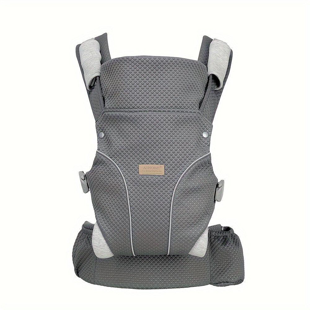 Baby Carrier for Infants and Toddlers 0-48 Months Breathable Polyester Adjustable Black Grey