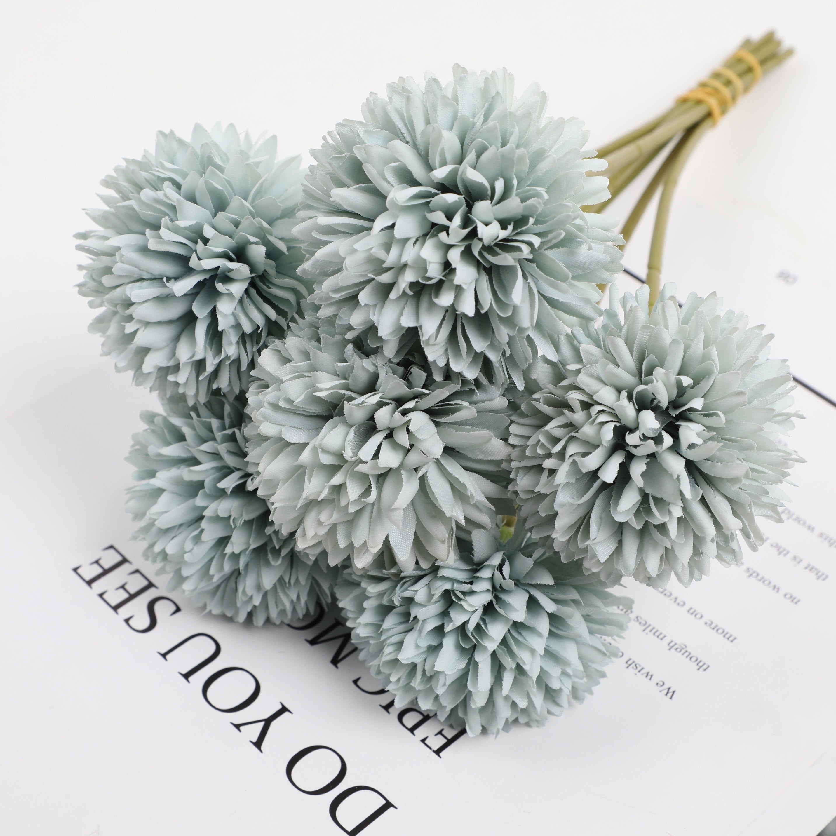 5pcs Artificial Dandelion Flower Bouquets for Wedding Party Home Decor