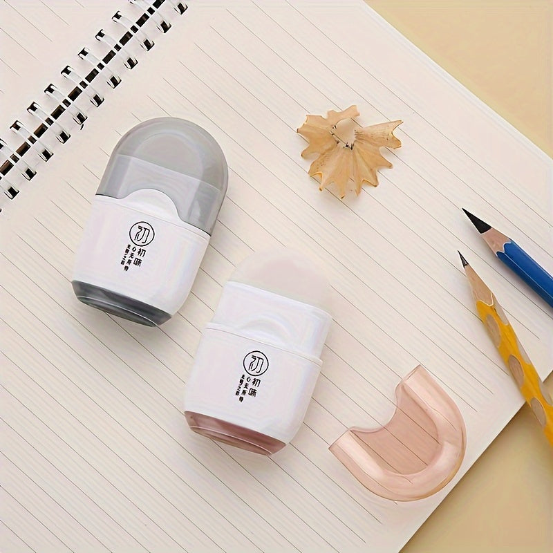 Borrador y sacapuntas 2 en 1 de plástico para estudiantes universitarios