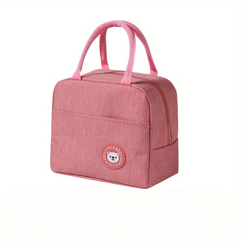 Ayı tushlik sumkasi, suv o'tkazmaydigan Oxford mato, ko‘k, zip bilan old qopqoq, tutqich