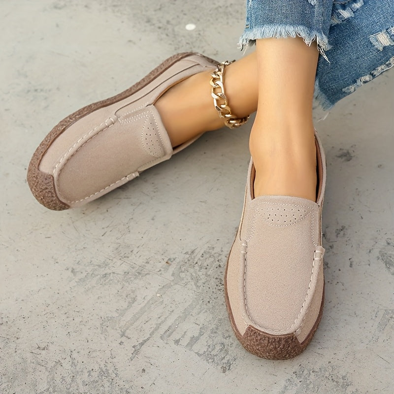 Женские черные лоферы-слипы повседневные туфли с нескользящей подошвой из TPR