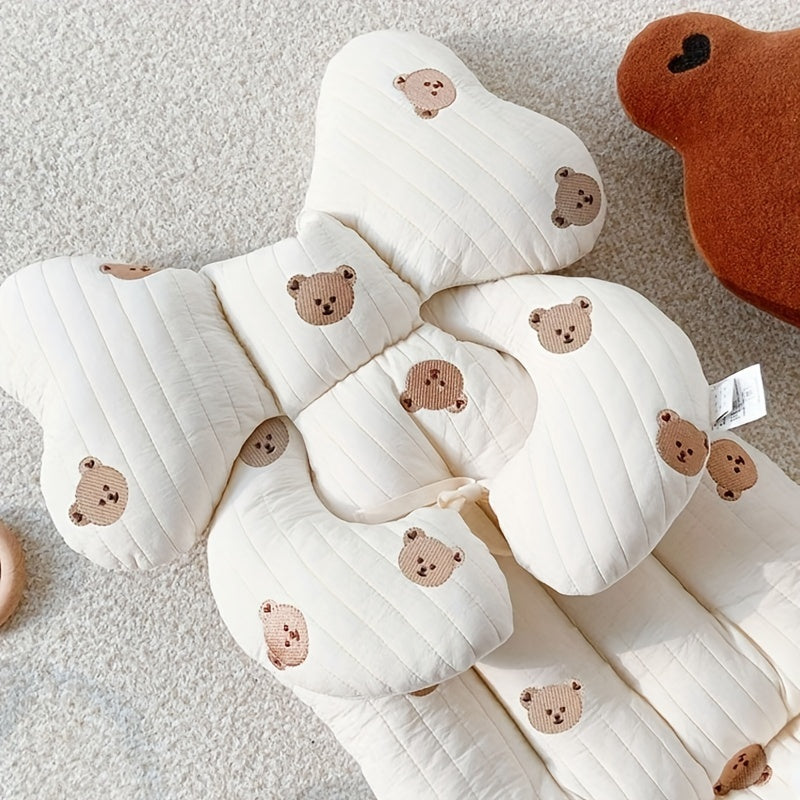 Baby Stroller Seat Cushion Autumn Winter Thickened Baby Cotton Embroidery