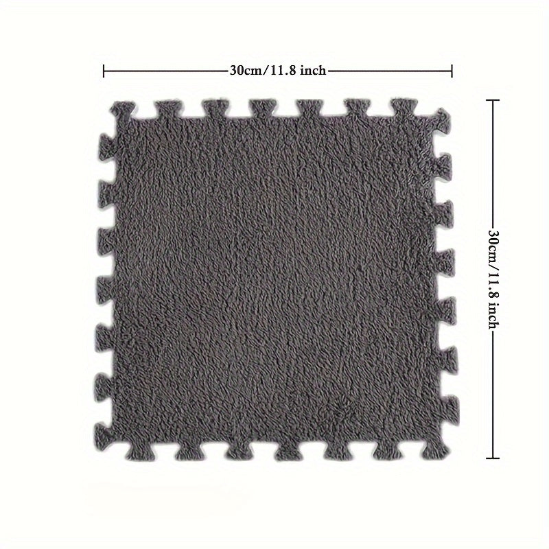 Interlocking Foam Floor Mat Set 5-30 Pieces Anti-Slip Plush Carpet Seat Rug