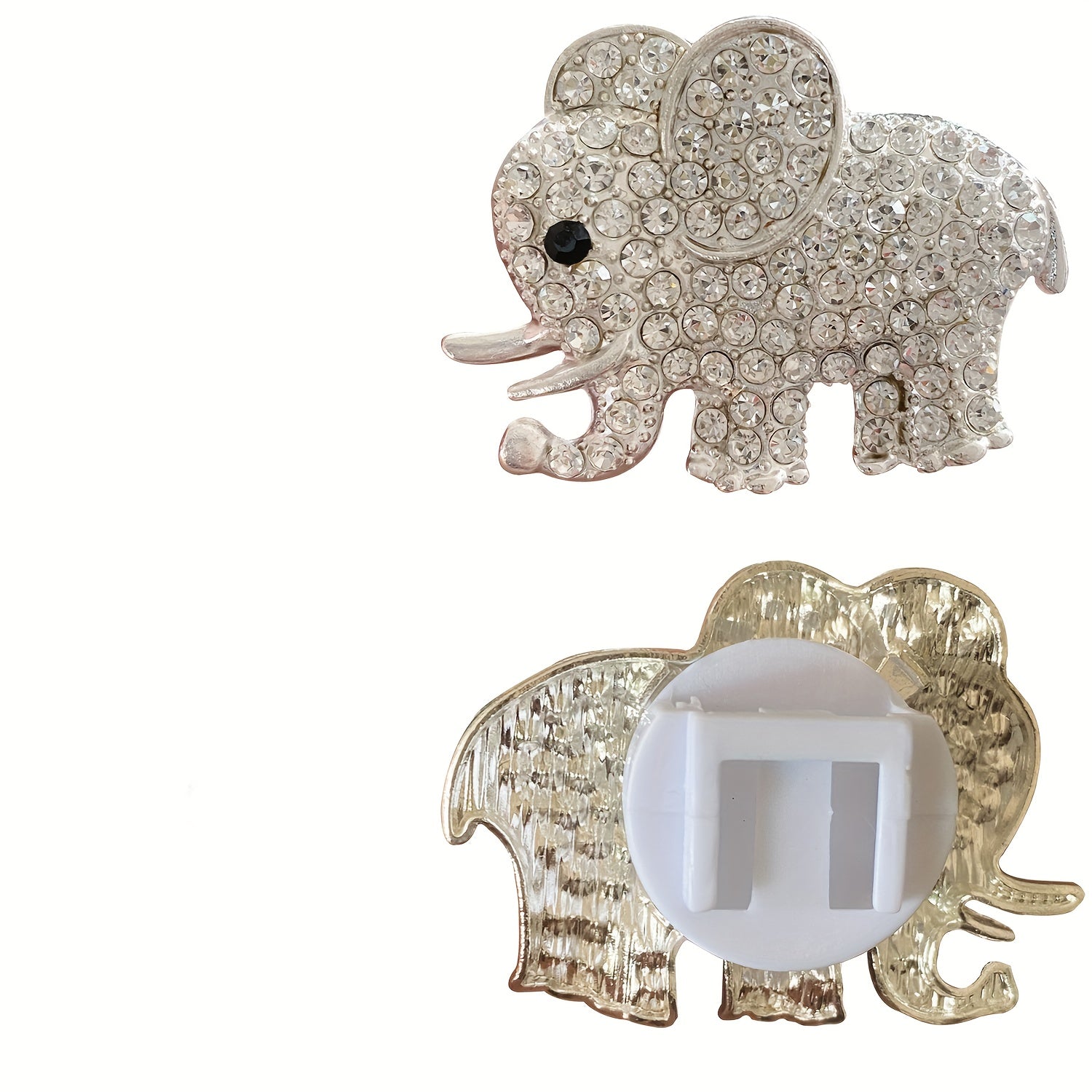 Car Air Vent Perfume Clip 2D Flat Elephant Cartoon Decor Accessory
