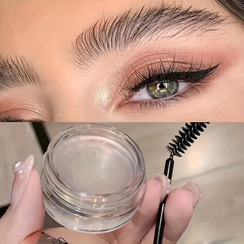 Waterproof Quick-Dry Eyebrow Gel with Brush for Natural Long-Lasting Styling