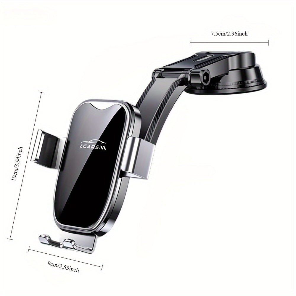 Avtomobil telefon uchun buriladigan suv bilan yopishadigan tutqich, smartfonlar uchun 17 sm gacha