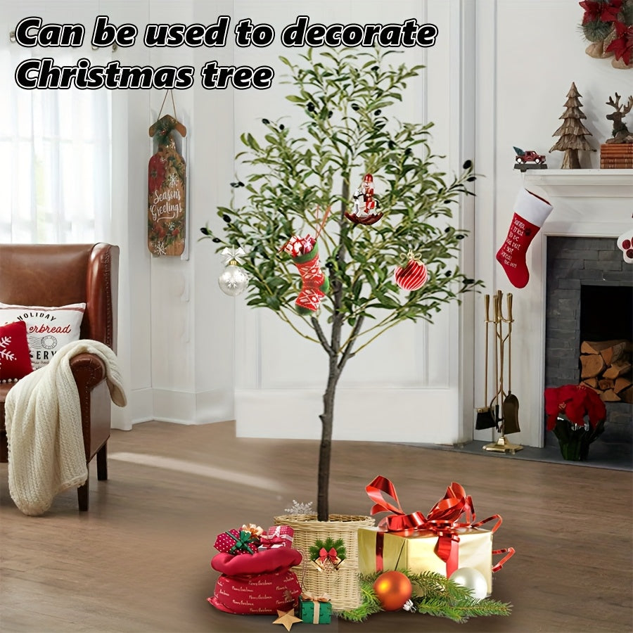 Indoor Olive Tree Assembly Disassembly Simulation Plastic Floor Decor for Home