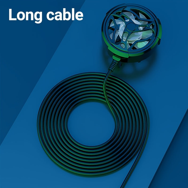 Plastikdan tayyorlangan, ≤36V ishchi kuchlanishiga ega portativ USB bilan quvvatlanadigan telefon sovutgich ventilyatori. Batareyalarni talab qilmaydi. O'yin va mobil qurilmalarda issiqlikni tarqatish uchun ideal. Quyidagicha foydalanish mumkin: