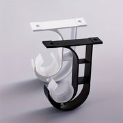 Metal Curtain Rod Bracket Wall-Mounted Shower Curtain Rod Accessories with Screws