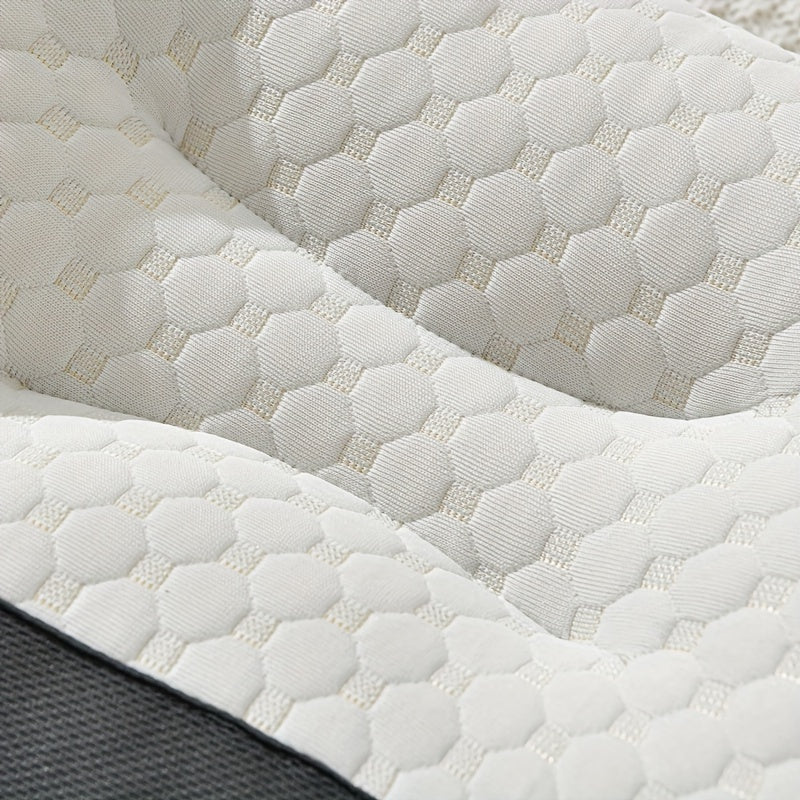 Массажная подушка для шеи - 1 шт., вязаная, мягкая и регулируемая для сна, эргономичная ортопедическая поддержка контурной формы. Включает в себя высококачественный наполнитель подушки с съемным чехлом - идеальный рождественский подарок!