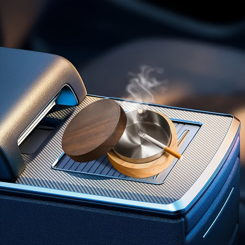 Portable Retro Ashtray Set for Home Office Car Decorative Accessories