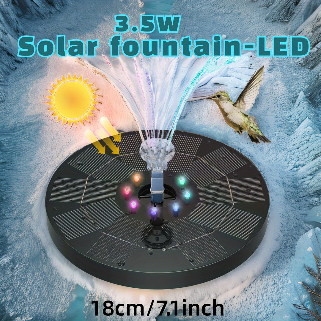Qush hammomlari, hovuzlar va bog'lar uchun energiya tejamkor quyosh fontan nasos; yuqori sifatli, elektr energiyasi talab qilinmaydi.