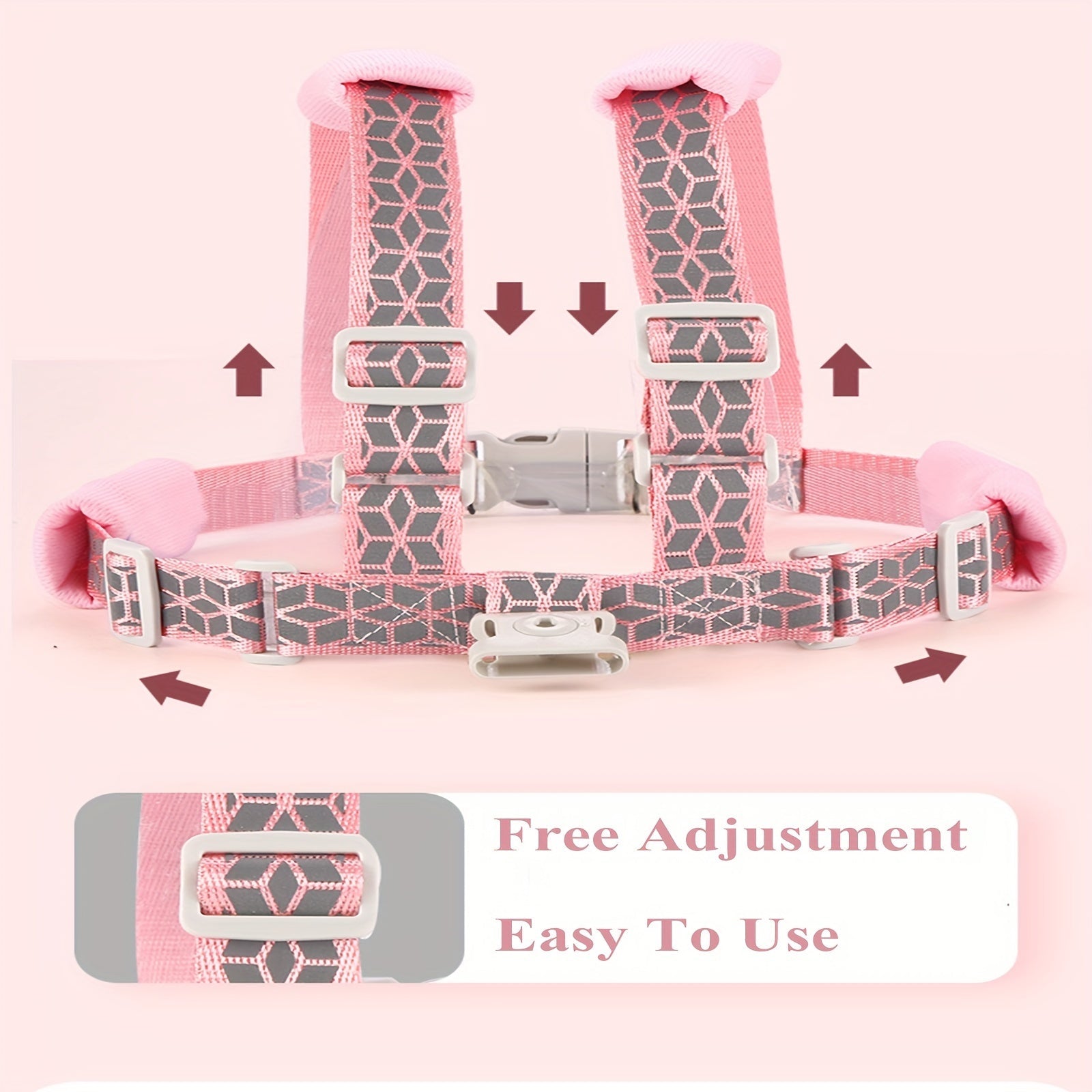 Child Safety Harness for Toddlers 1-5 Years Reflective Wrist Leash with Safety Lock