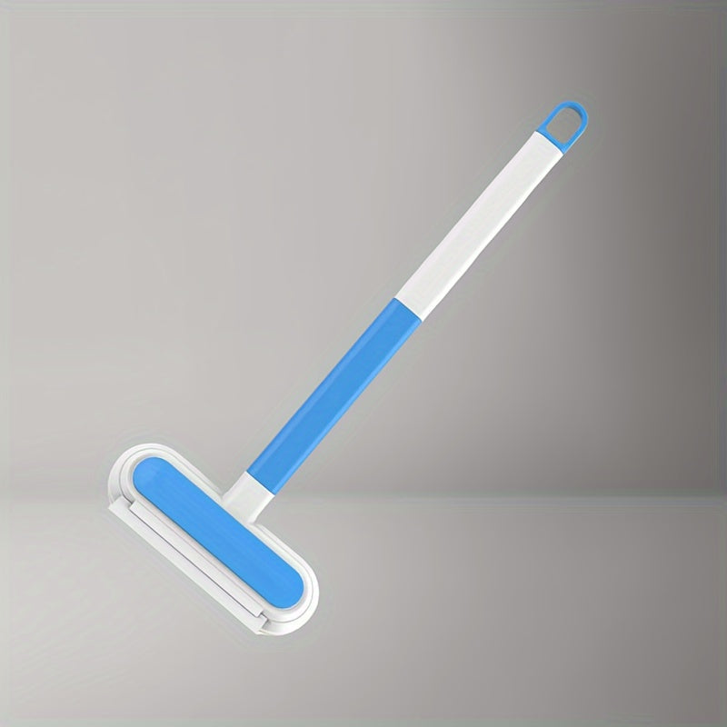 Uzun tutqichli deraza ekranini tozalash uchun cho'tka va uy hayvonlari tuklarini olib tashlovchi