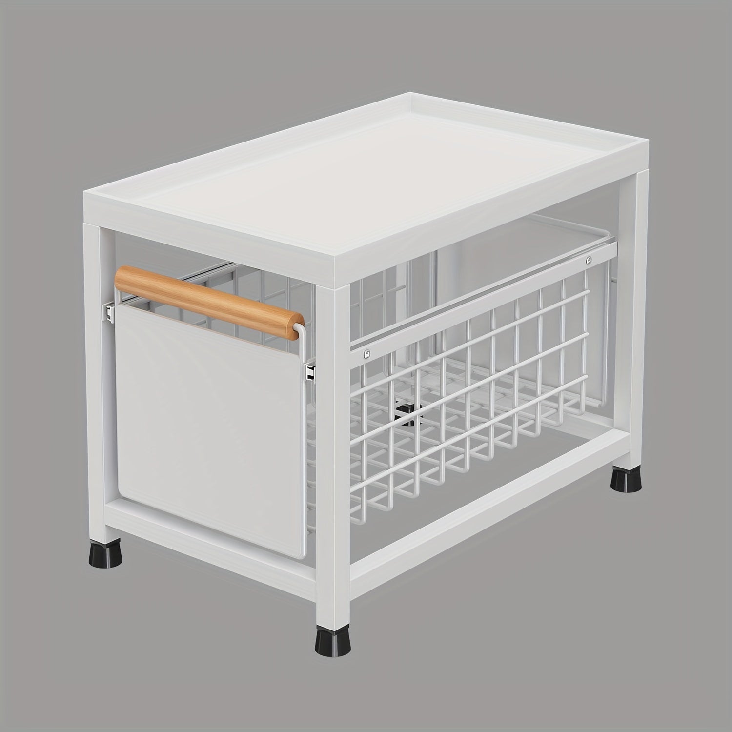 Kitchen Spice Rack Organizer Pull-Out Cabinet Storage Durable Easy Install