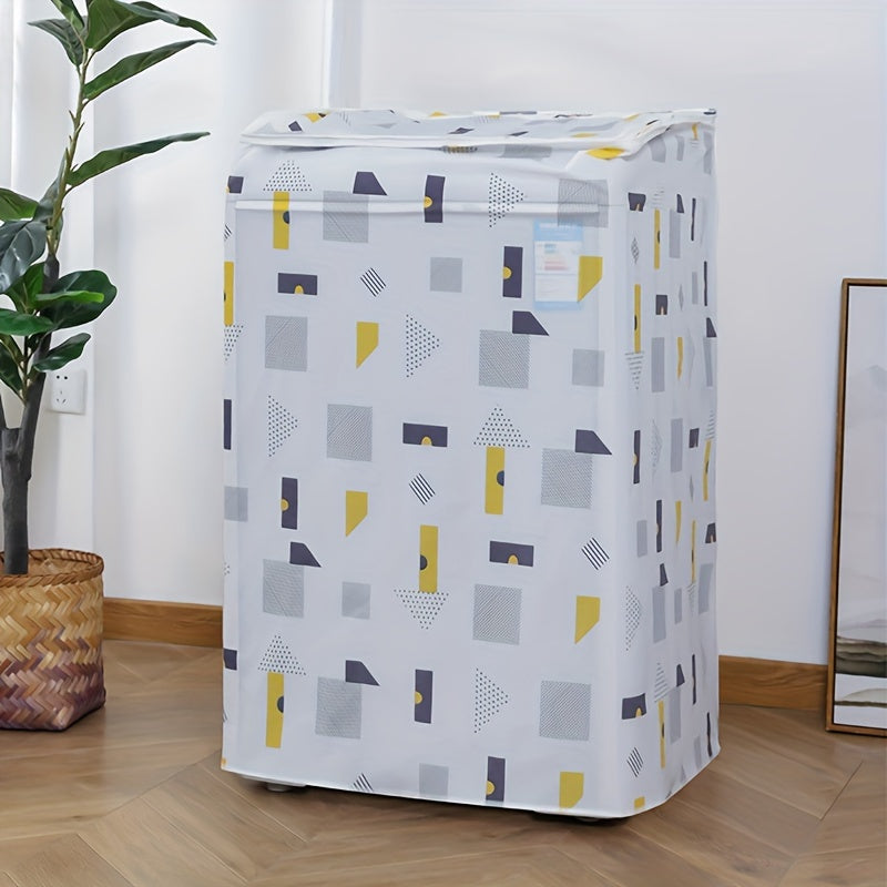 Universal PEVA Waterproof Washing Machine Dust Cover Thick Flip-Top Protective