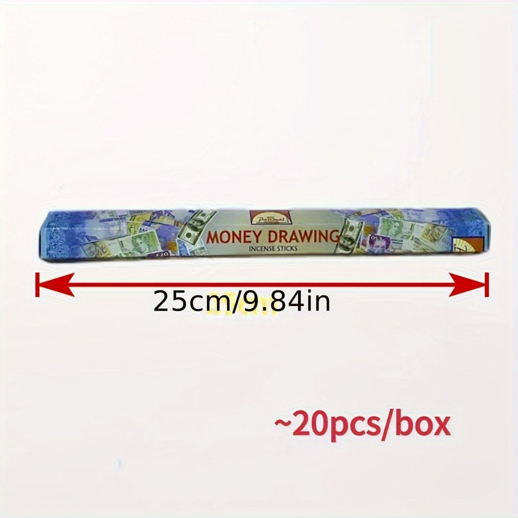 Incense Sticks Pack of 20 for Wealth Attraction Home Purification Meditation Yoga
