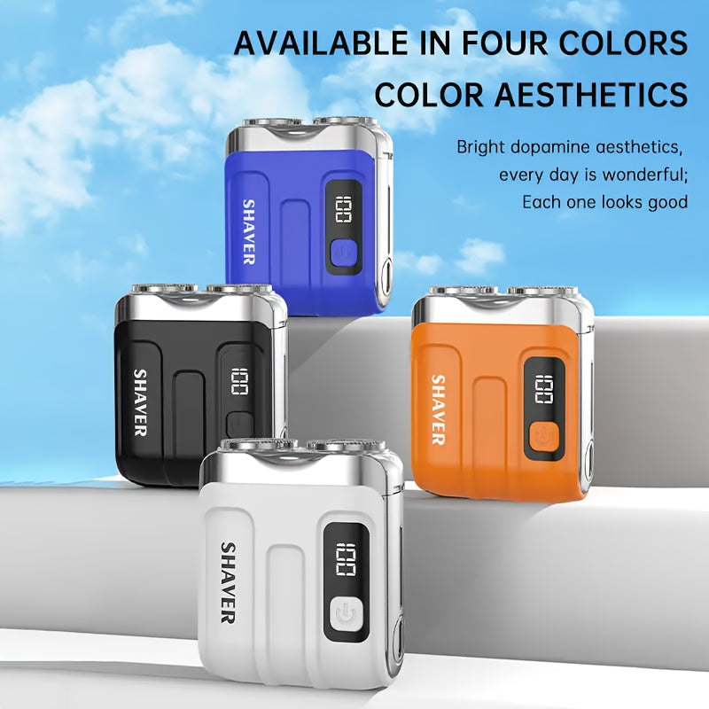 Electric shaver for men USB rechargeable washable long-lasting lithium battery travel-friendly