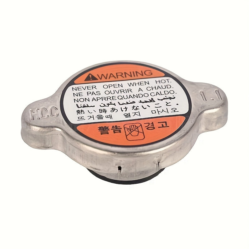 Car Radiator Cap Heat-Resistant Plastic Yellow Black Warning Label