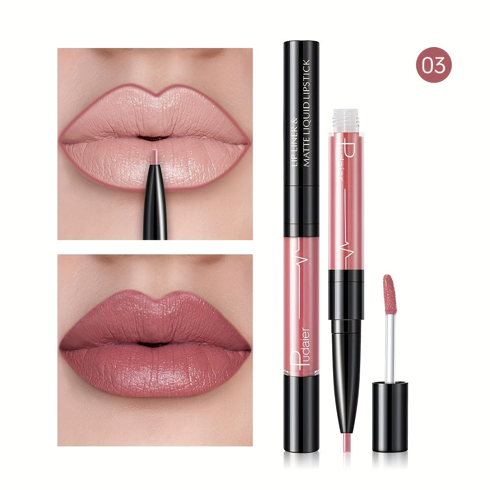 Женский водостойкий карандаш для губ с высокой пигментацией, матовая отделка