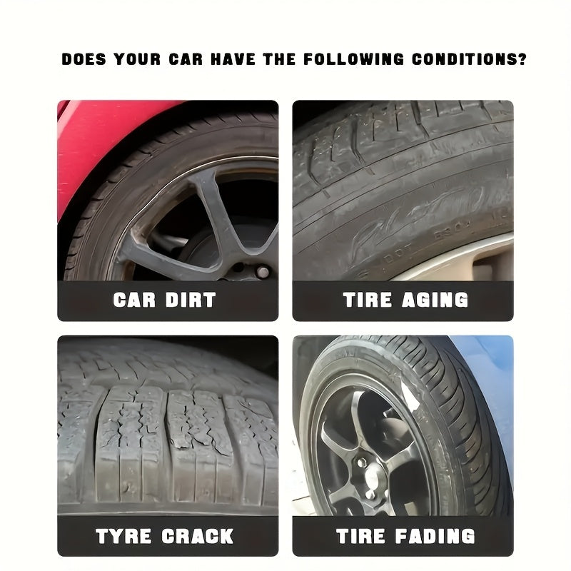 Cera de renovación de plástico multiusos, brillo y protección para neumáticos de goma y vinilo