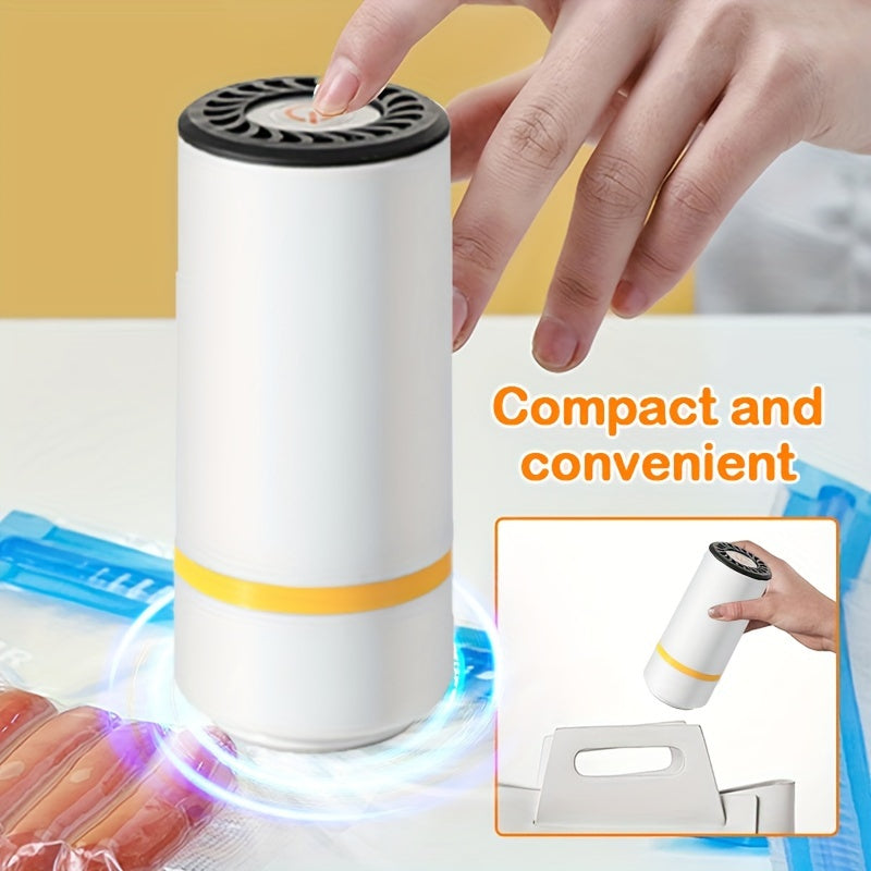 Qo‘l bilan ushlab turiladigan USB bilan quvvatlanadigan oziq-ovqat vakuum yopishtiruvchi qurilmasi yangilanishni saqlash uchun