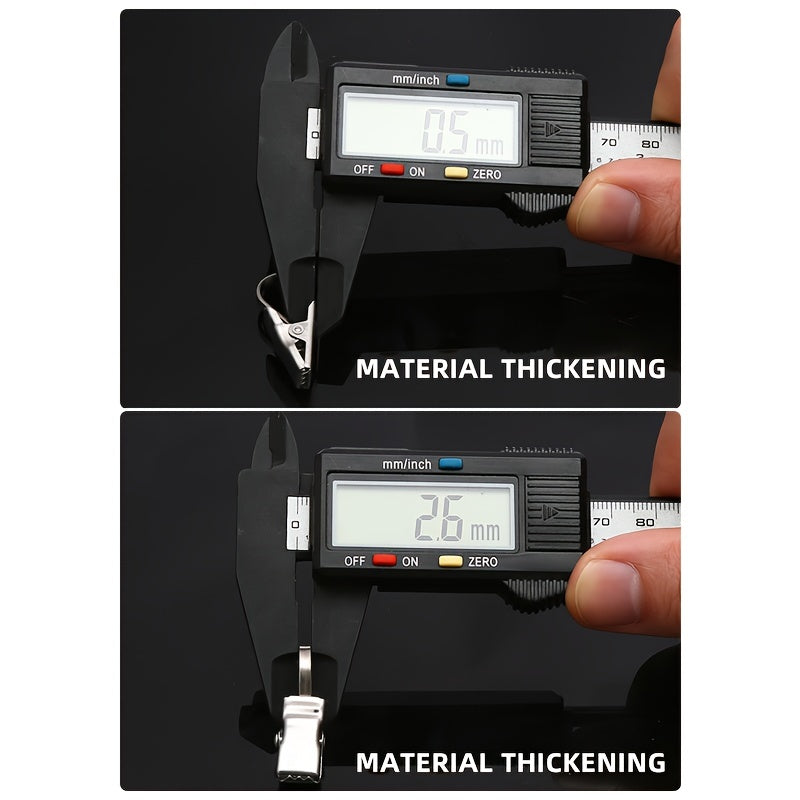 Stainless Steel Curtain Clips with Easy-Grip Carabiner Sets of 20 30 50 Shower Curtain Rings