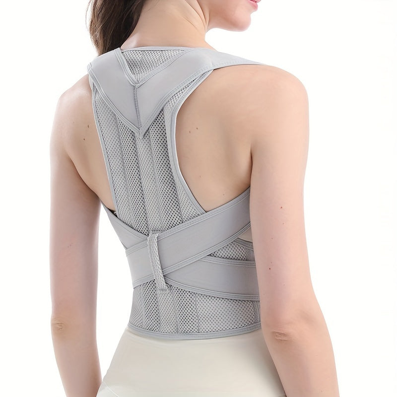 Unisex Back Brace Posture Corrector Belt Adjustable Support Discreet