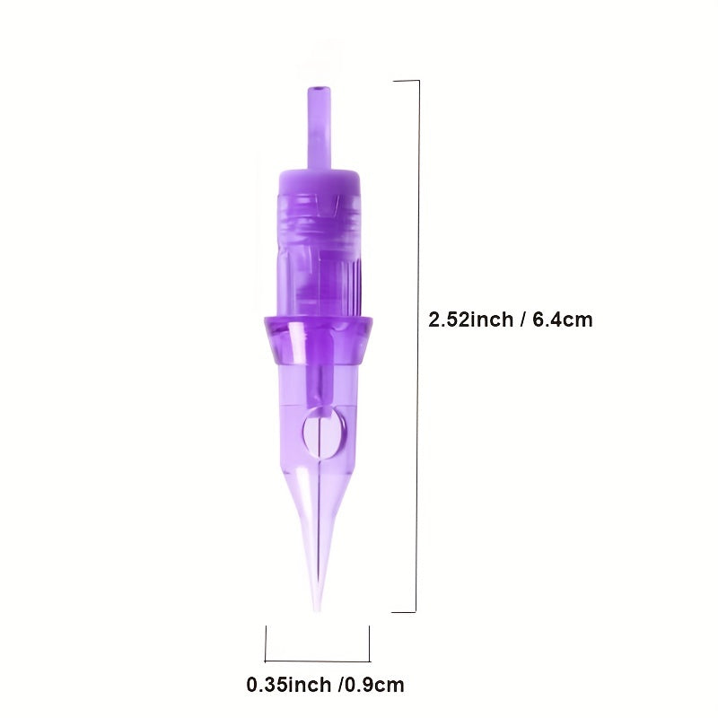 10pcs Tattoo Needle Cartridges 1RL Microblading PMU Scalp Lip Eyebrow