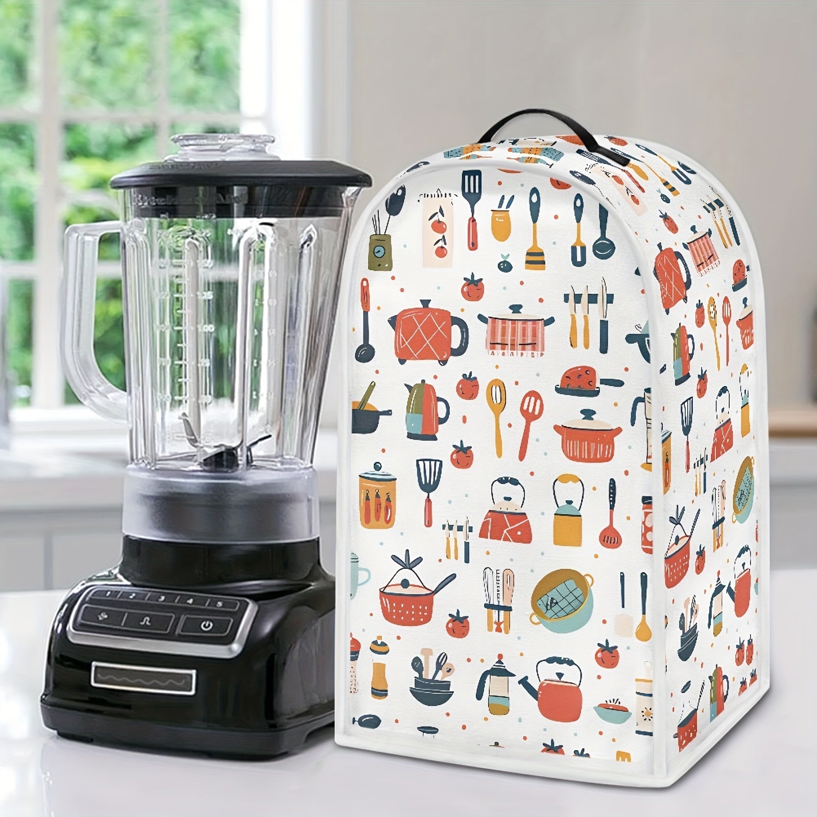 Cartoon Kitchen Appliance Cover for Blender Stand Mixer Coffee Maker Dust Resistant
