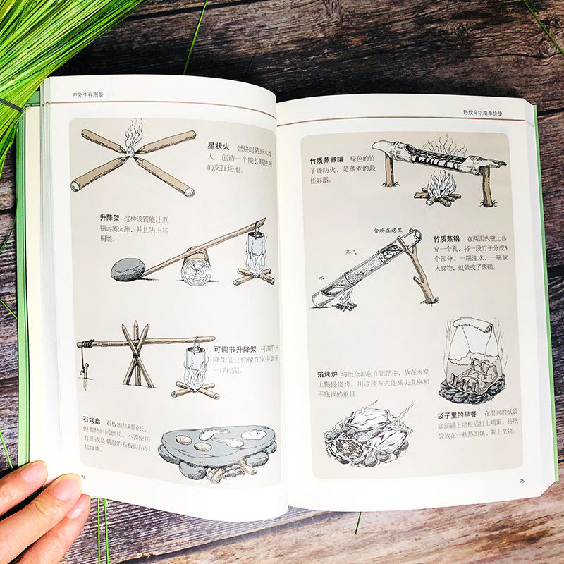 Outdoor Survival Guide Book in Chinese Simplified Paperback 368 Pages for Ages 11+