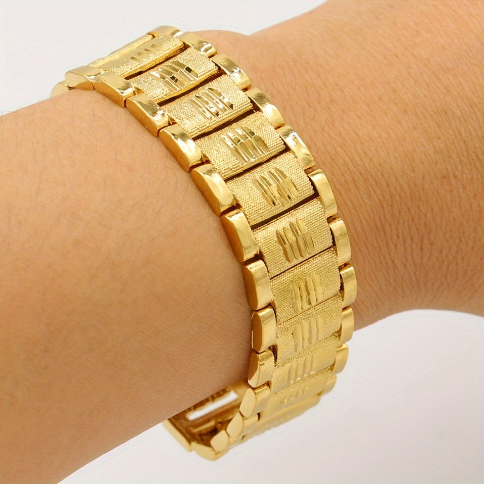 Copper Plated Link Chain Necklace for Men and Women Hip Hop Style for Daily Wear and Parties