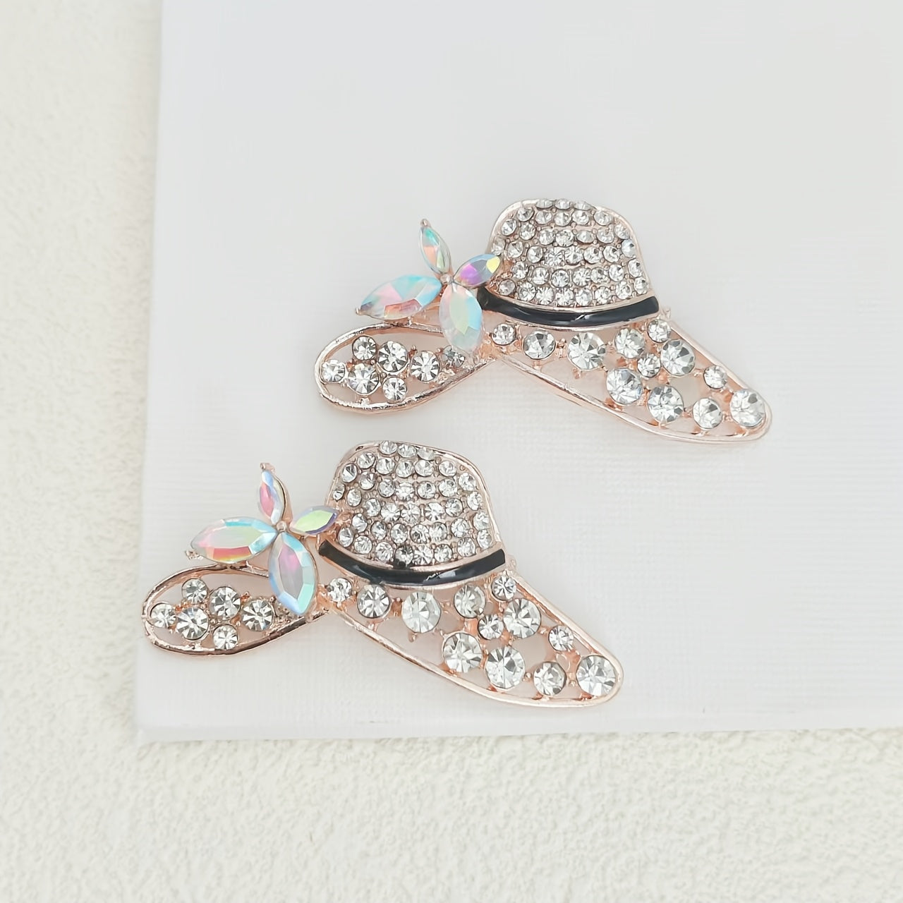 Women's Sweater and Coat Brooch Set with Hat Pin Accessory in Alloy