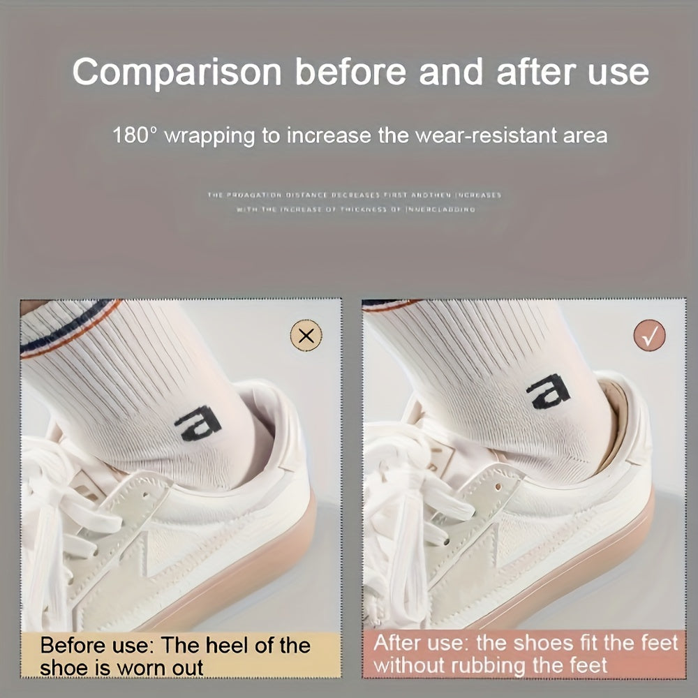 Women's Half Size Shoe Heel Protectors 4 Pairs Anti-Drop Heel Stickers