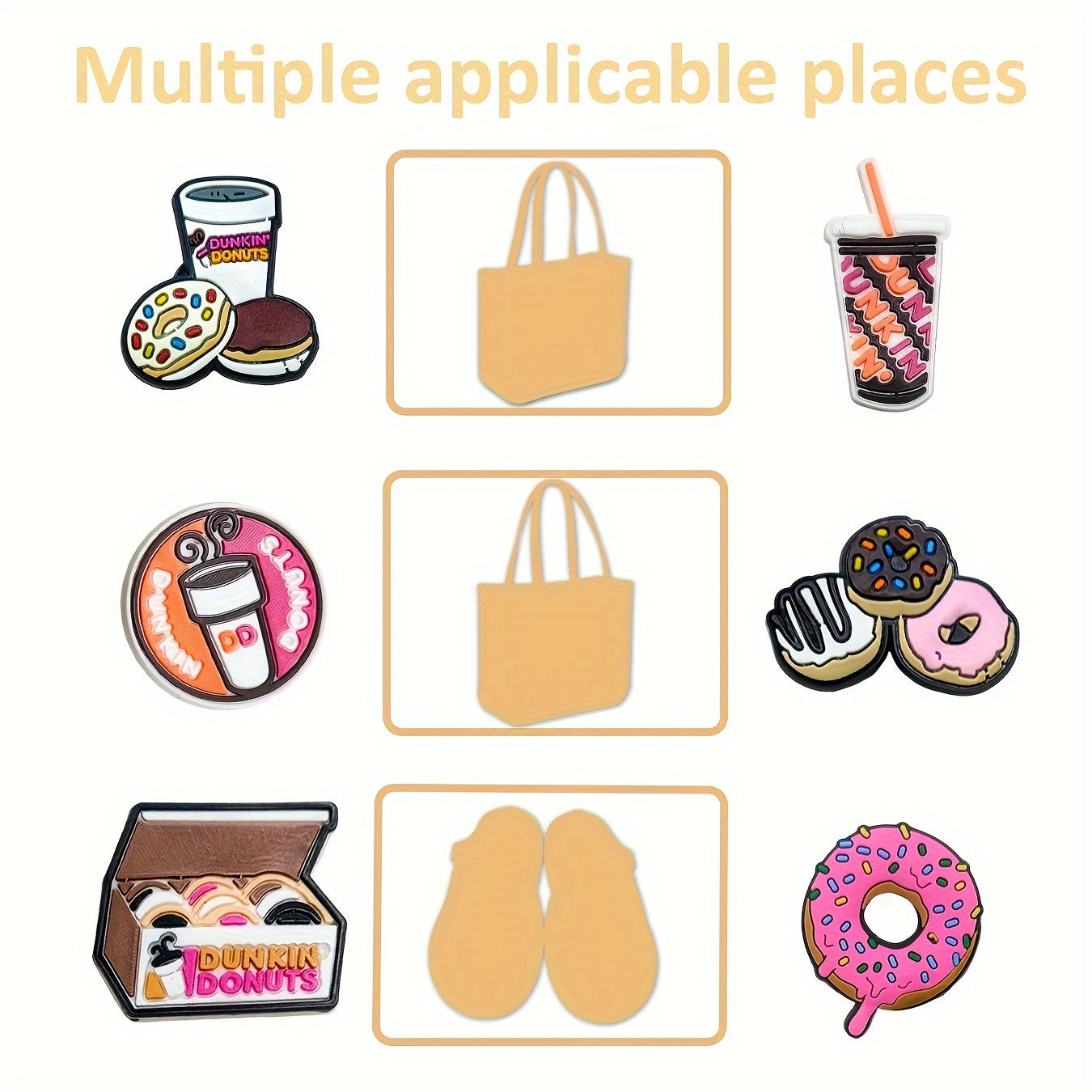 Unisex PVC Shoe Clips Set 11-22 Pcs Fashion Durable Shoe Accessories