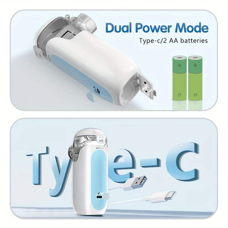 Portable USB Rechargeable Facial Humidifier and Steamer for Home and Office