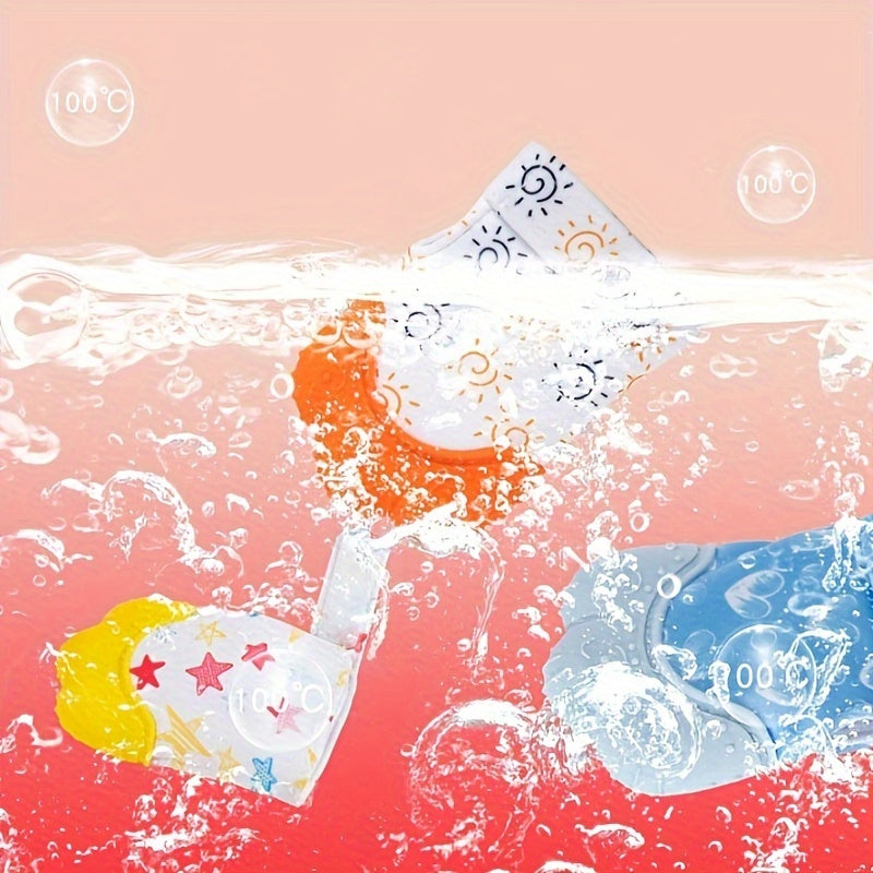 Soft Silicone Baby Teething Glove Oval-Shaped Chewing Gums Safe Washable Gift