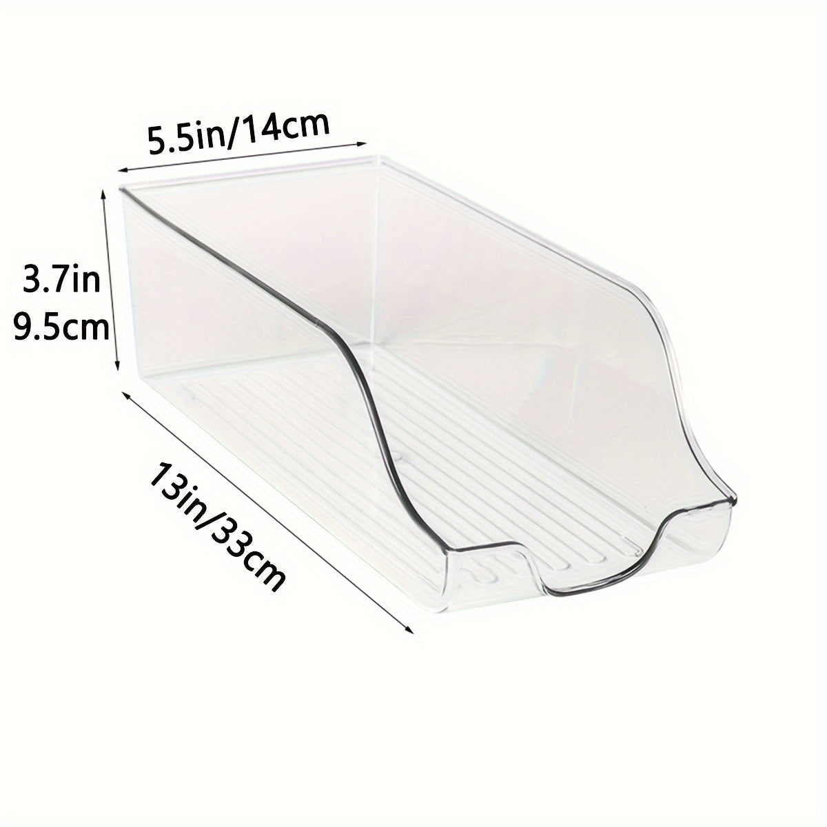 Muzlatgich uchun shaffof saqlash plastik qutilar to'plamlari 2, 4 yoki 6 dona - muzlatgichlar, shkaflar, oziq-ovqat omborlari, javonlar va oshxona jihozlarini tartibga solish uchun mukammal