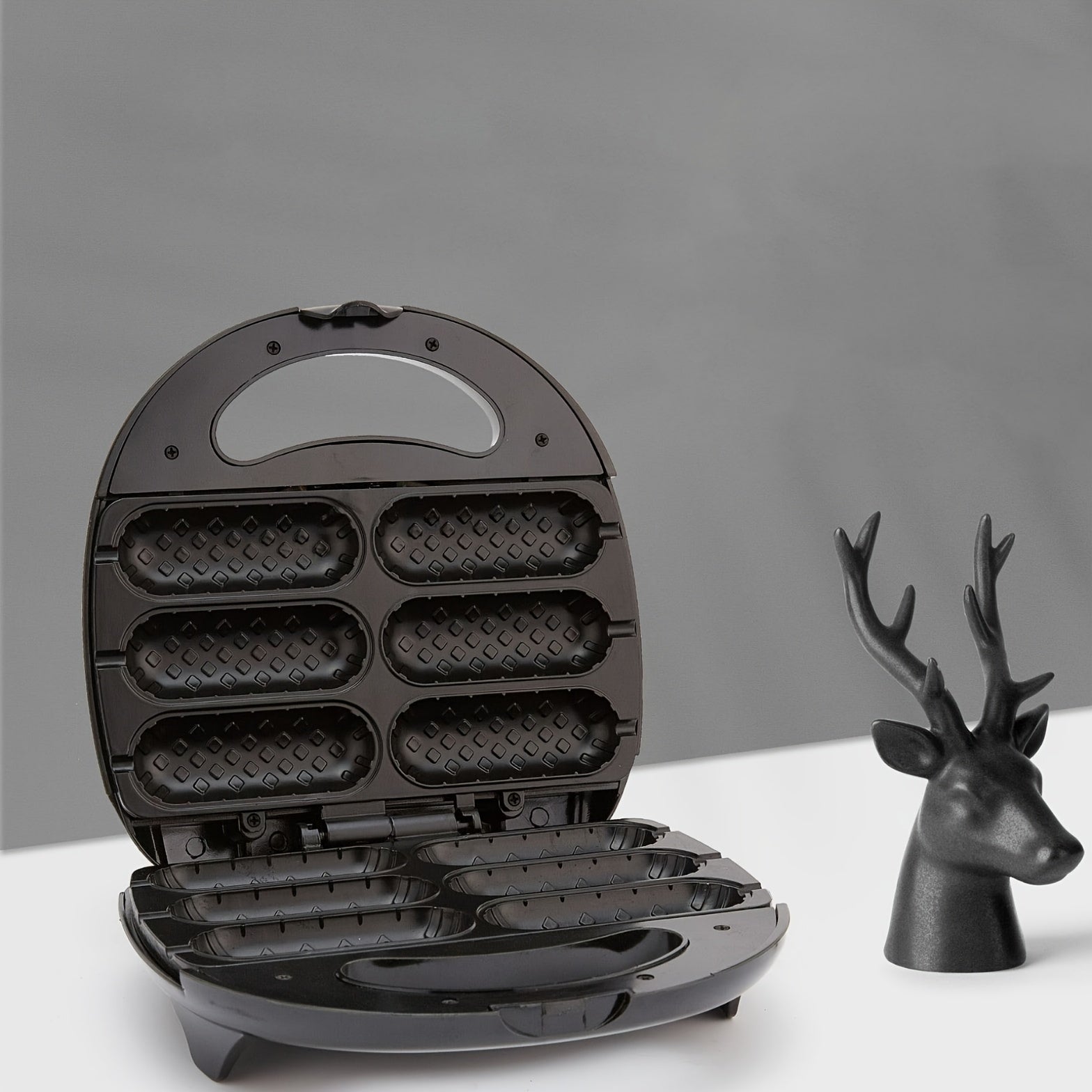 6-ўринли Hot Dog tayyorlagich, 360° pishirish, oson saqlash, bardoshli plastmassa